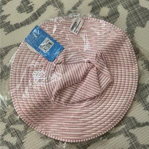 NWT RuffleButts Toddler Girls UPF 50+ Wide Brim Sun Hat, Size 3T-5